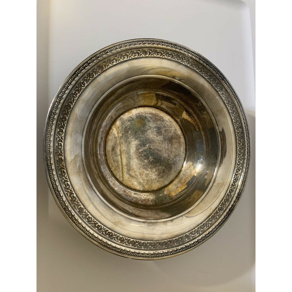 Vintage Reed & Barton Silverplate 1203 Serving Bowl, 9 3/4" Dia x 2 1/4" High